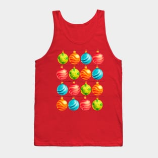 Season’s Greetings with lots of Christmas decorations Tank Top